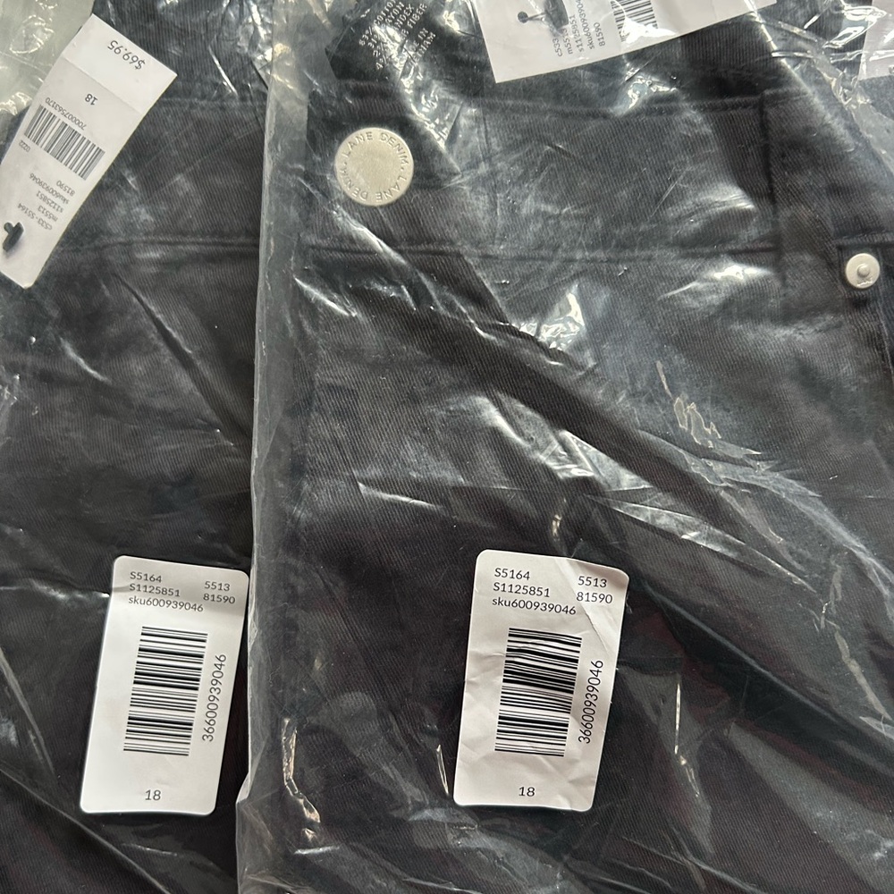 Lane Bryant Charcoal Denim Capri Jeans